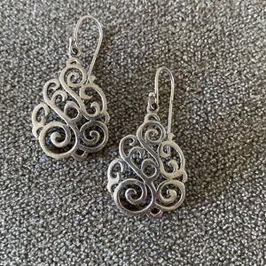 Sterling scrollwork earrings